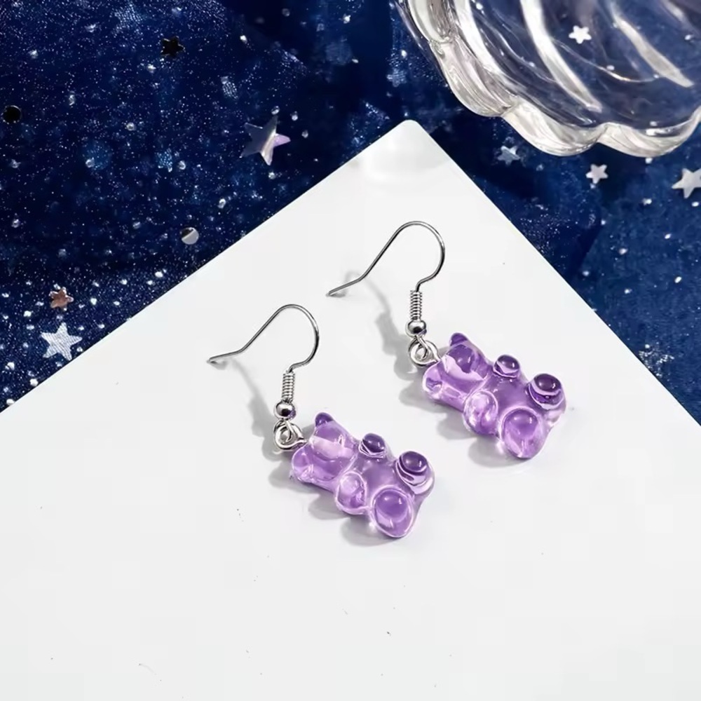 Mini Gummy Bear Earrings – Dangle Earrings - Handmade - Picture 6 of 7